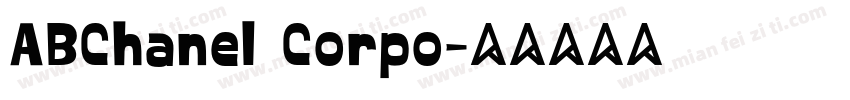 ABChanel Corpo字体转换
